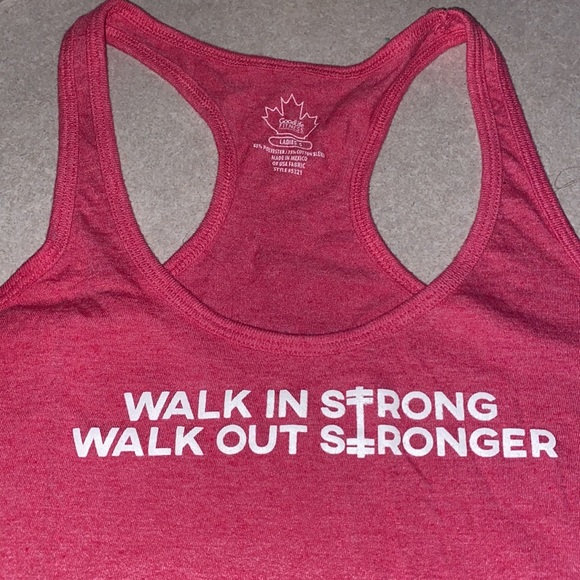 Womens S GoodLife RacerBack Pink tank top - Picture 2 of 5